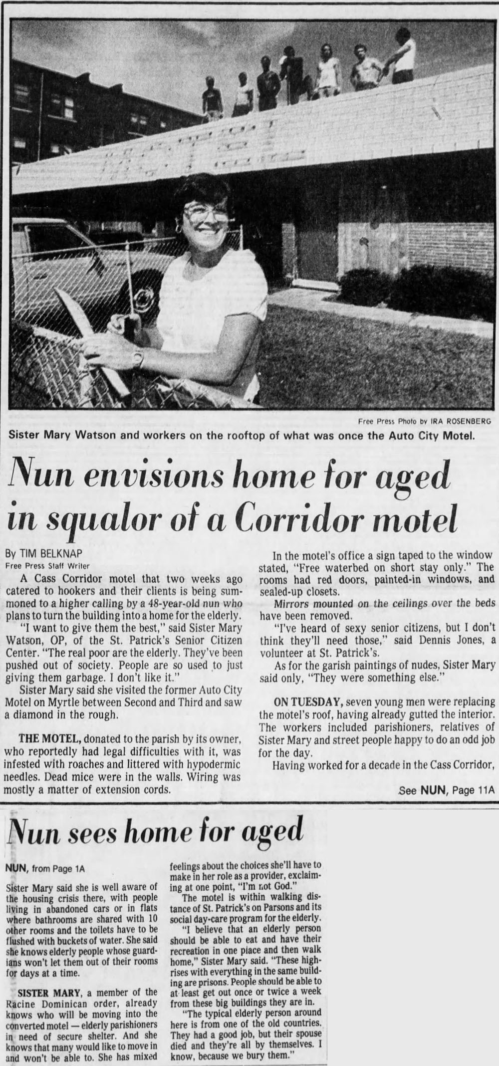 Auto City Motel - Aug 24 1983 Nuns Take Over